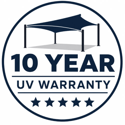 shade port 10 year UV warranty